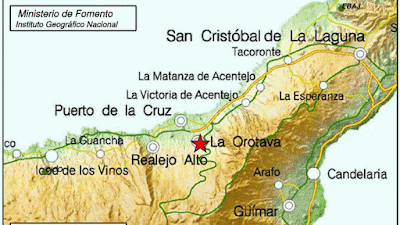 Terremotos en La Orotava, Tenerife  y El Hierro