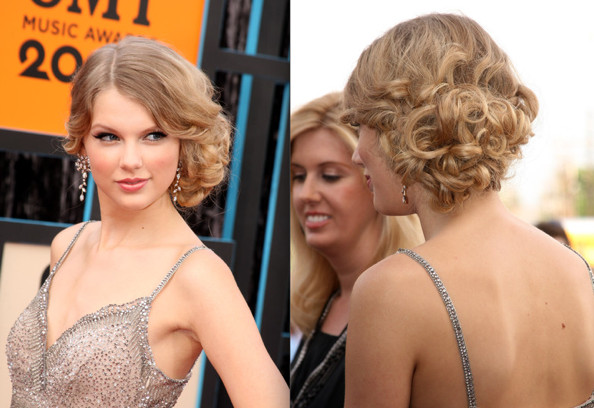 Taylor Swift Updo Hairstyles