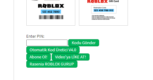 Roblox Robux Promo Code Generator V4 Hilesi - roblox robux kodları