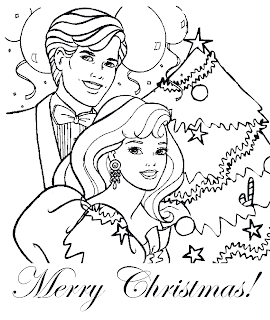 Barbie Coloring Sheets on Barbie Coloring Pages  Barbie Christmas Coloring Page