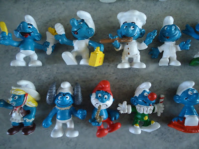 MEGA LOT 22 SMURF FIGURES/FIGURINES BY PEYO SCHLEICH ORIGINAL WITH MARKINGS