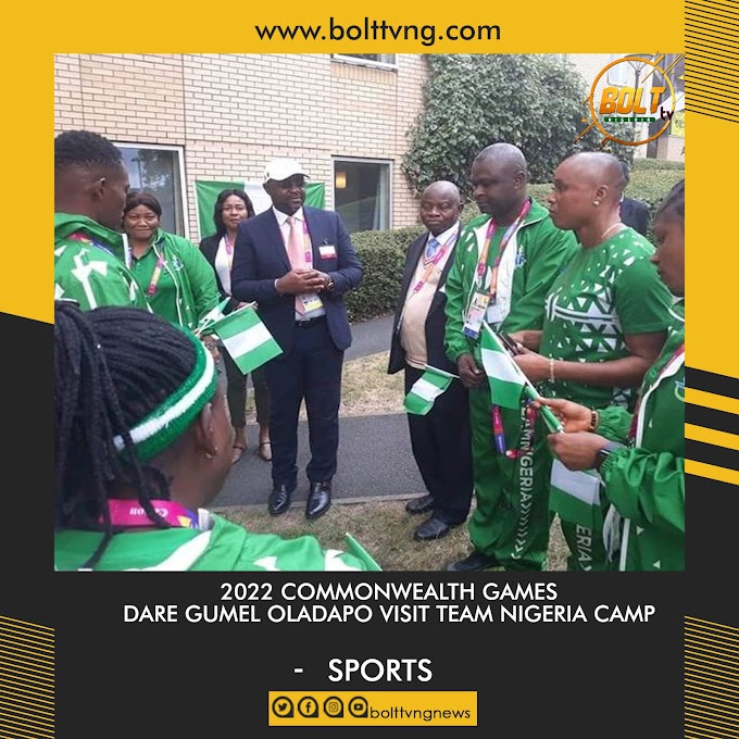 2022 Commonwealth Games : Dare Gumel Oladapo Visit Team Nigeria Camp