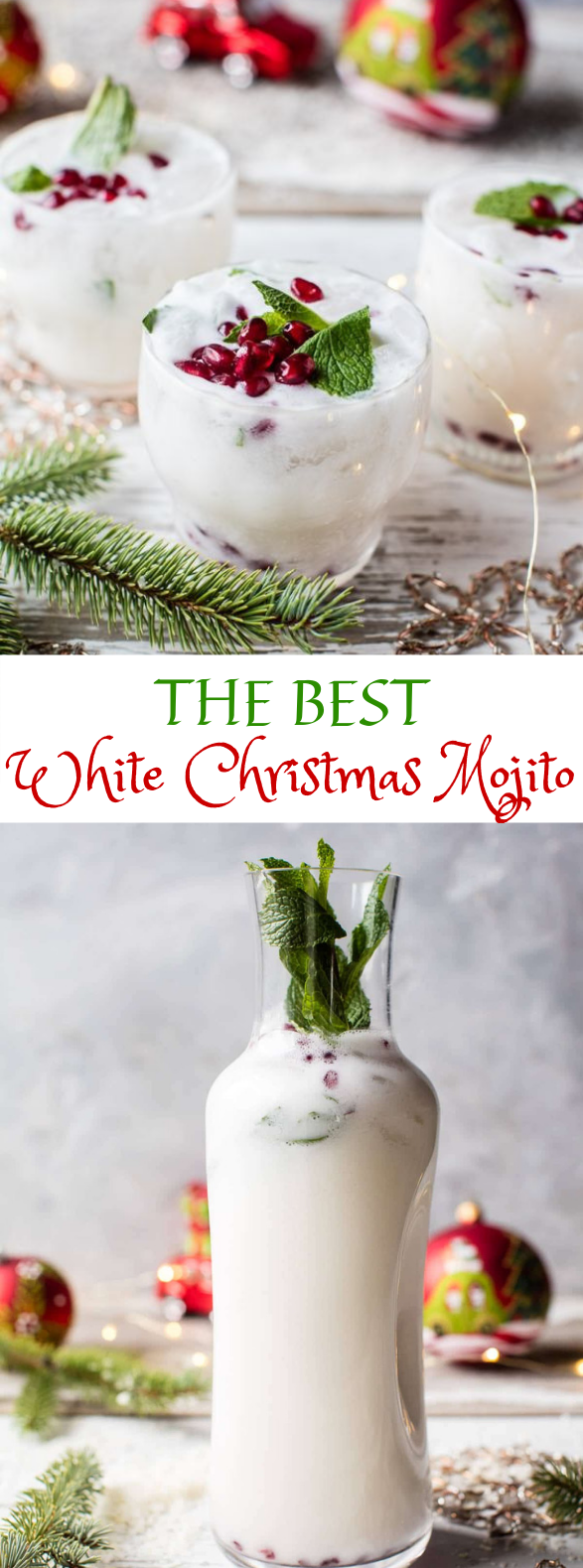 white christmas mojito #Christmas #Mojito