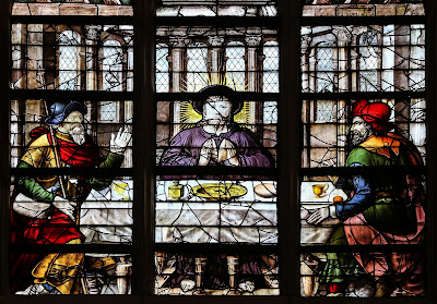 Imagem de Jesus e os discípulos de Emaús, vitral, #2