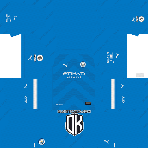Manchester City F.C. 2022-2023 Kit Released By Puma For Dream League Soccer 2019 (Goalkeeper Third)