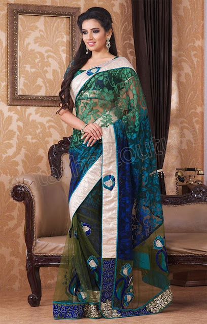 Best Natasha Regal Couture Party Wear Sarees 2013