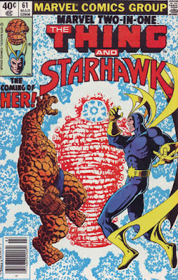 Marvel Two-In-One #61, the Thing and Starhawk, Her