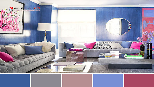 palet warna instagramable ruang keluarga