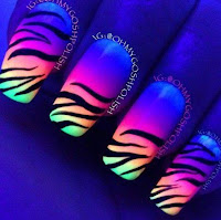 Ideas de uñas fluorescentes