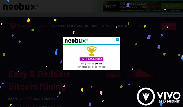 Cuando gané medio dolar en los AdPrize de NeoBux.