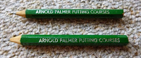 Pencils from the Arnold Palmer Putting Course in Prestatyn