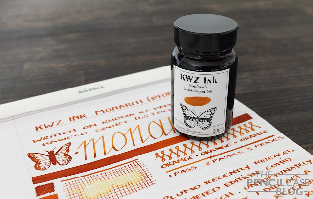 Inktastic: KWZ ink Monarch (fontoplumo) ink review