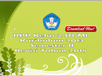 RPP Kelas 2 SD/MI Semester 2 Kurikulum 2013 Revisi 2017