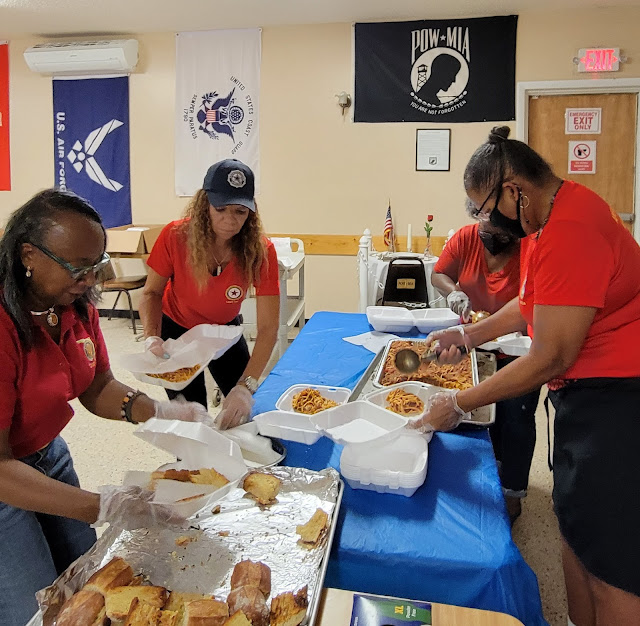 Women from the American Legion Post 194 Auxiliary Prepares Lunch for Law Enforcement in St. Johns County