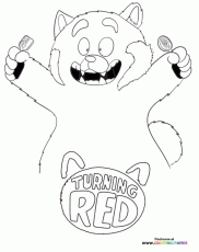 Turning Red: Free Printable Coloring Pages.