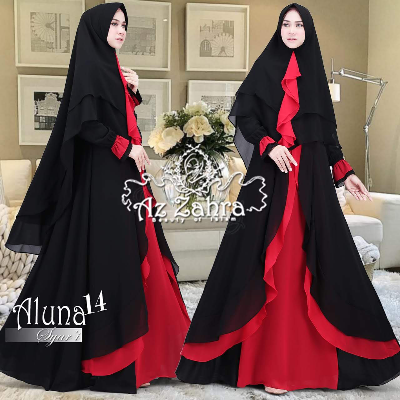 Rumah Gamis Aisha ALUNA 14 BY AZ ZAHRA