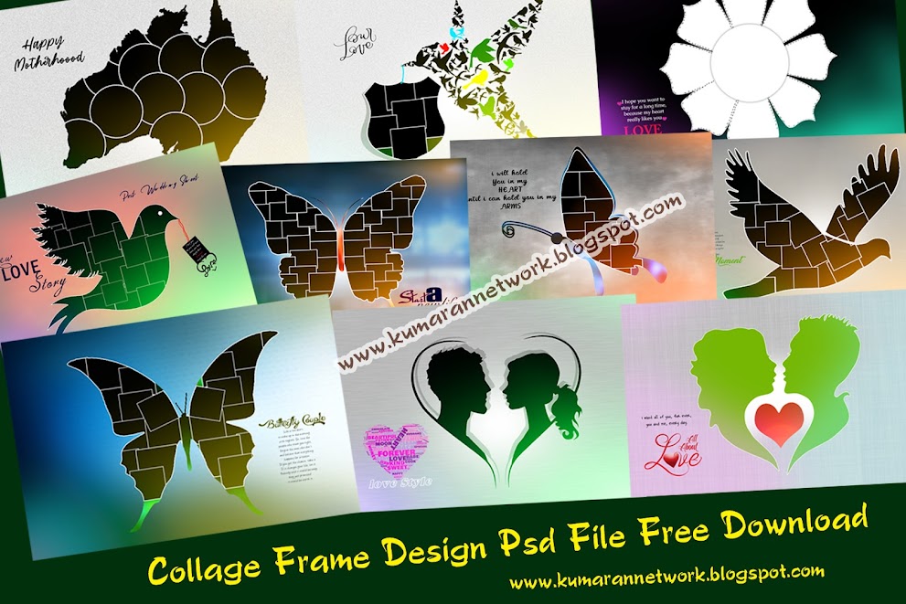 New Collage Photo Frame PSD Template  Free Download