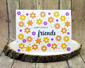 Sunny Studio Stamps: Friends & Family Flower Card by Kara