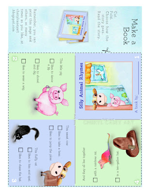 Printable activity page, choose your own story mini book