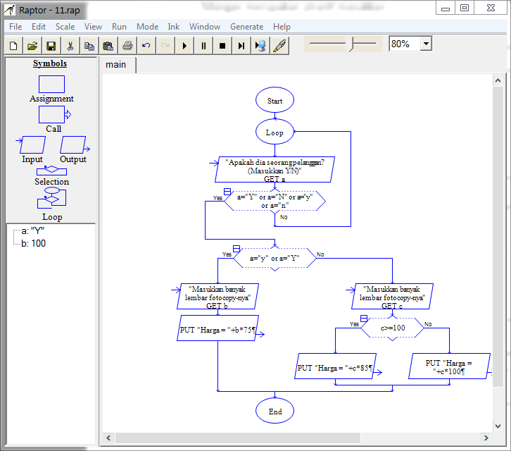 Contoh Flowchart Nilai Rata-rata - Contoh O