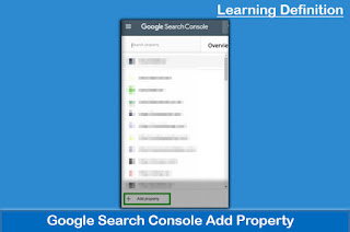 Google Search Console Add Property