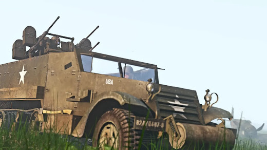 Arma3で第二次世界大戦を再現するIFA3 LITE MODのM16 Half Truck