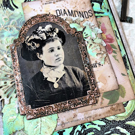 Frilly and Funkie https://frillyandfunkie.blogspot.com/2019/04/saturday-showcase-seth-apters-baked.html Spring Card Tutorial with Tim Holtz 3D Embossing Seth Apter Baked Velvet by Sara Emily Barker 12