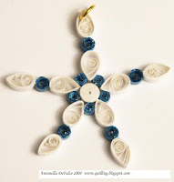 quilled snowflake ornament