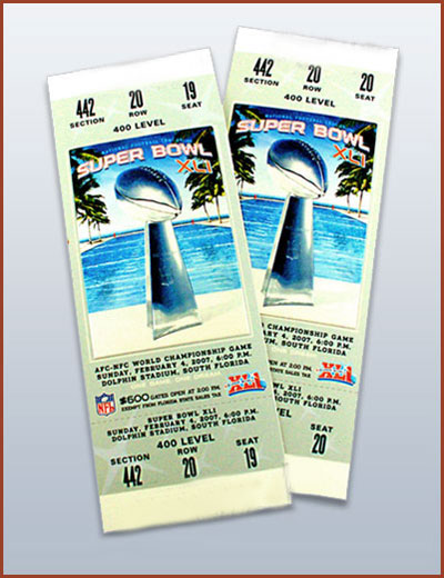 By superbowl tickets