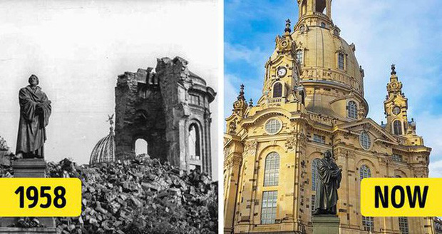 Nằm ở thành phố Dresden của nước Đức, cũng như nhiều công trình lịch sử khác, Frauenkirche phải hứng chịu nhiều sự tàn phá nặng nề trong quá khứ. Những bức tường của nhà thờ hầu như đều bị sụp đổ hoàn toàn. Mãi đến năm 2005, quá trình phục dựng lại công trình tuyệt mĩ này mới hoàn thành. Sau đó, nơi đây nhanh chóng trở thành một trong những biểu tượng lịch sử quan trọng của nước Đức.