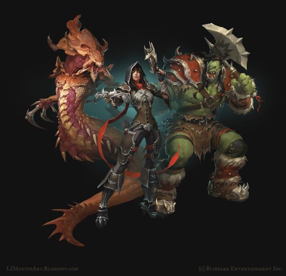 Laurel Austin ldaustin illustrations fantasy games Blizzard Diablo Starcraft World of Warcraft conceptual artist