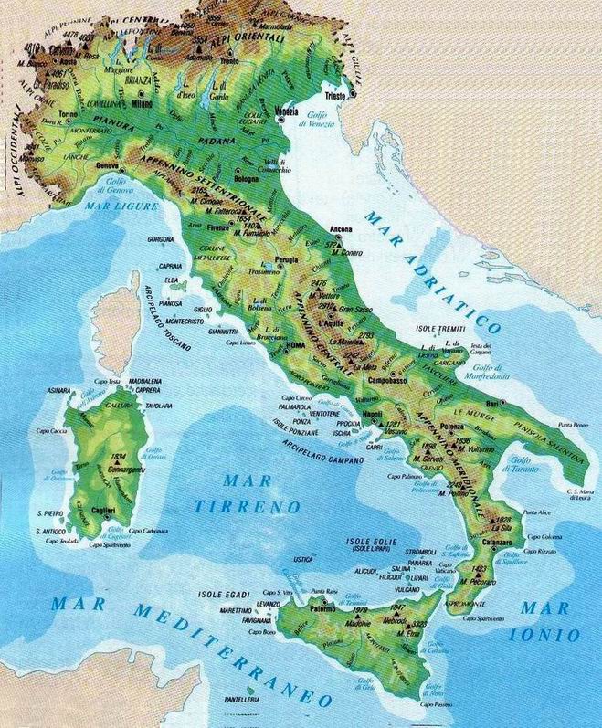 L'Italia divisa in 20 regioni La regione pi popolosa d'Italia la 