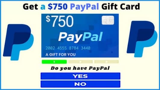 Get $750 to Spend with Paypal