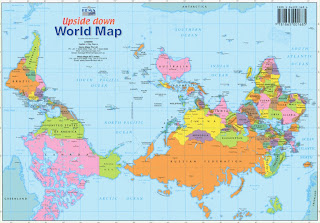 Journey to the World of Science: The Upside Down World Map