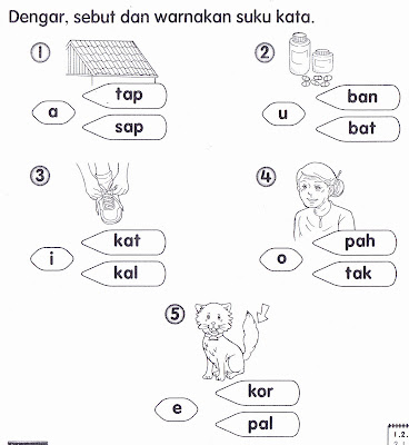 KSSR Bahasa Malaysia Tahun 1: Latihan Pengukuhan 1