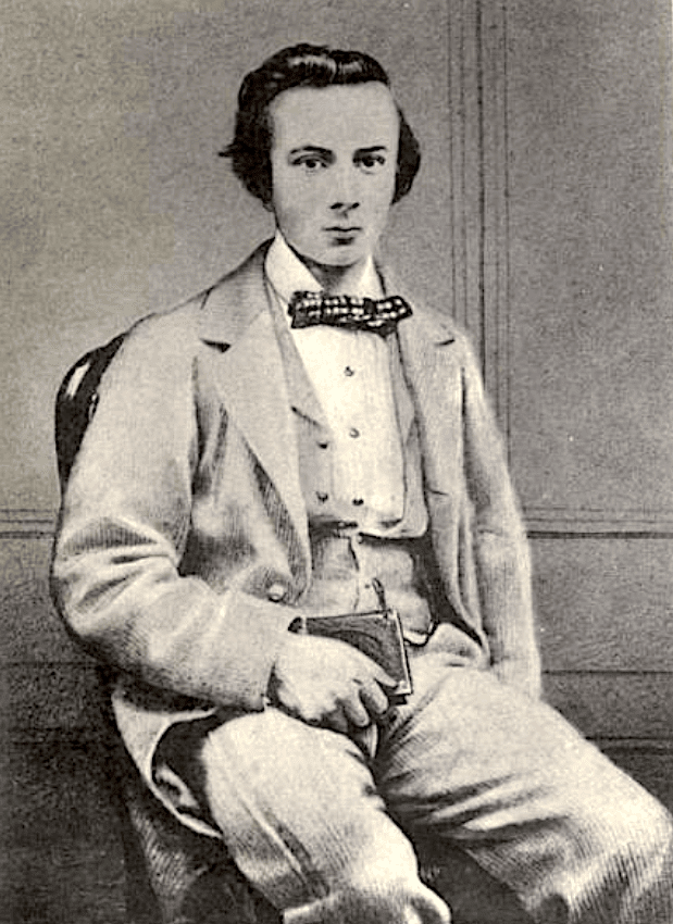 Theodore Watts Dunton, aged 19 years