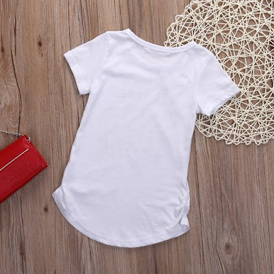 Photo of a plain white T-shirt.