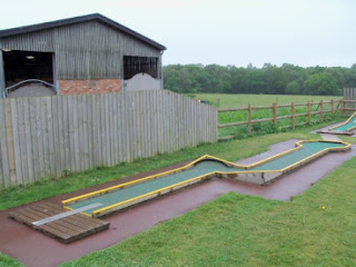 Crazy Golf at the Daisy Made Ice Cream Farm in Skellingthorpe, Lincolnshire.