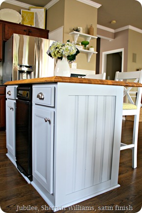 gray kitchen island