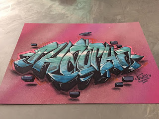 Graffiti Letters on Paper by Joker 02 03