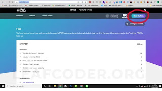 Langkah 2 Tutorial PWABuilder by Leafcoder