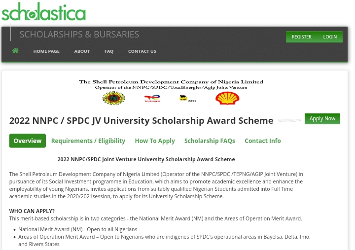 Guide on how to apply NNPC Scholarship Award