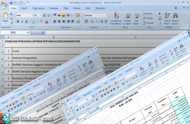 Contoh LPJ BOS Download Format Microsoft Excel  Download 