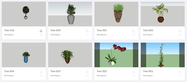 Plants Collection Sketchup Model , 3d free , sketchup models , free 3d models , 3d model free download