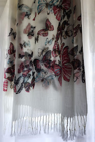 shawl, butterfly shawl