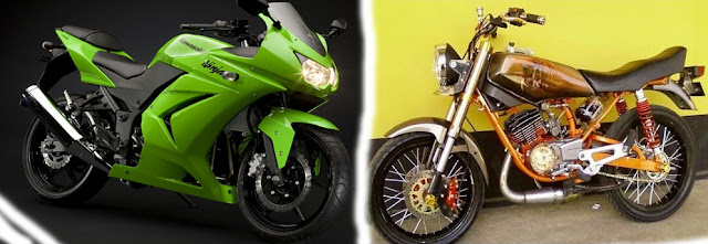 Yamaha RX King Cobra vs Ninja 250