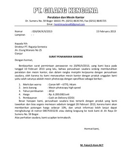 Contoh Surat Resmi Dengan Format Yang Baik Dan Benar 