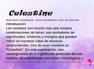 significado del nombre Celestine