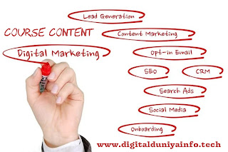 It is an overview of Digital Marketing Course Content. To become a successful digital marketer you need to know all about the topics mentioned here.
