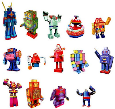 Retro Robot Papercrafts